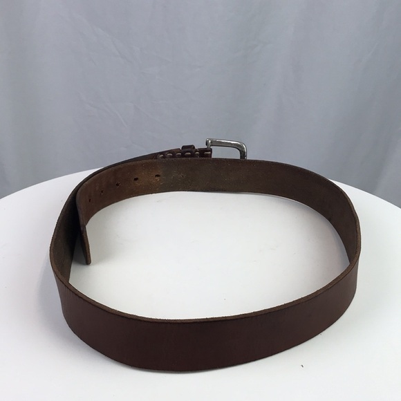 Timberland Men’s Genuine Leather Brown Belt Size 40 - Picture 4 of 7